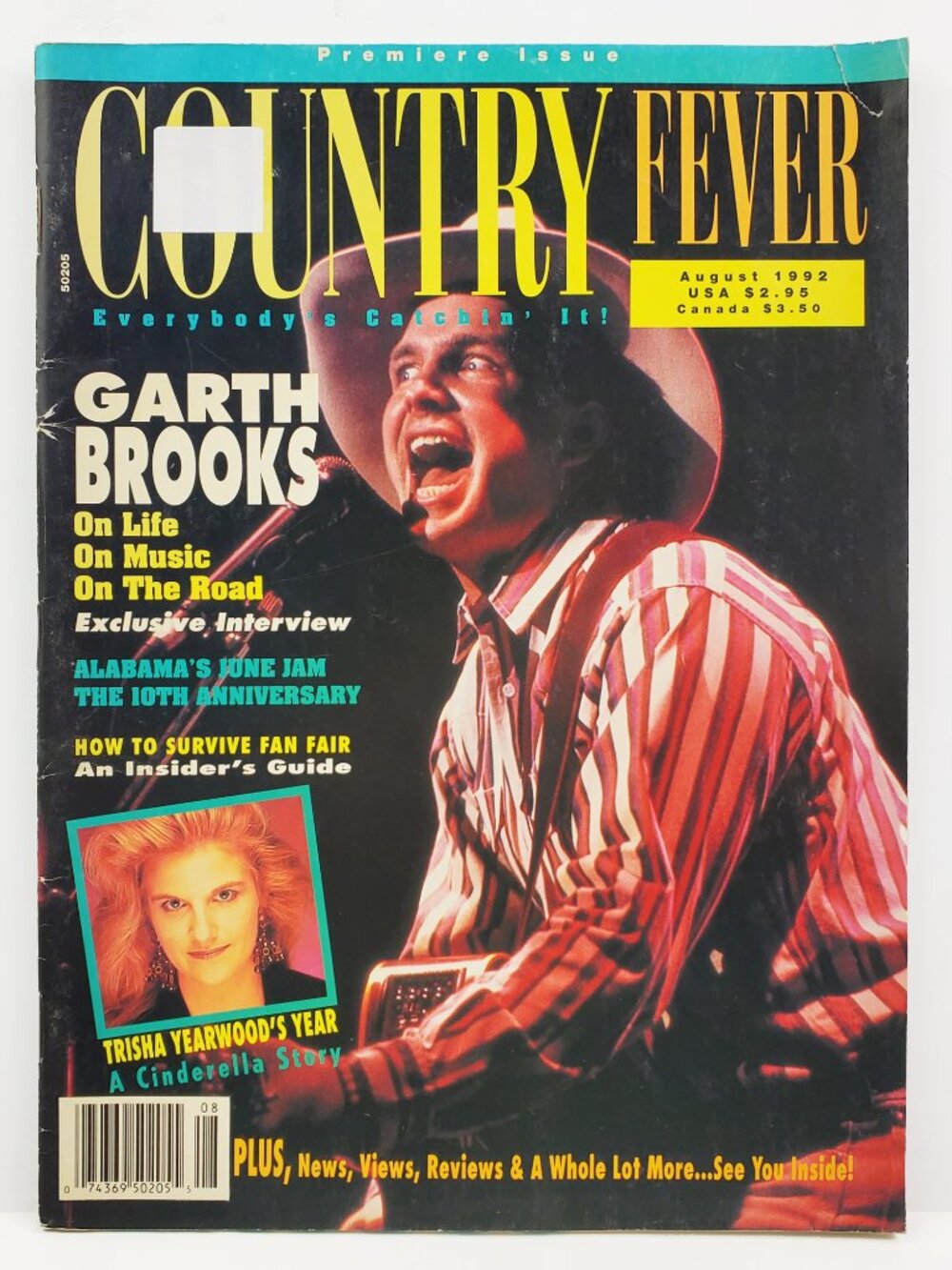 Country Fever Magazine VTG 1992 Garth Brooks Trisha Yearwood Willie Nelson Reba